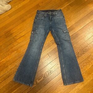 Aeropostale Blue Flare Wide Leg Jeans